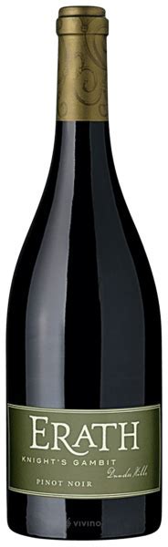 2018 Erath Pinot Noir Knights Gambit Dundee Hills - click image for full description