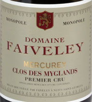 2022 Domaine Faiveley Clos des Myglands Monopole Mercurey 1er Cru - click image for full description