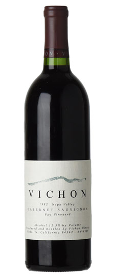 1980 Vichon Cabernet Sauvignon Fay Vineyard Napa Magnum - click image for full description