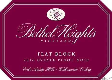 2015 Bethel Heights Pinot Noir Flat Block Magnum - click image for full description