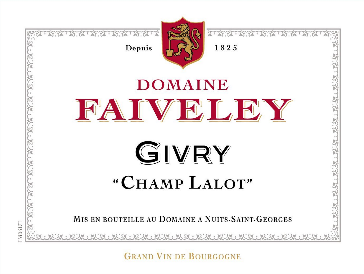 2021 Domaine Faiveley Givry Champ Lalot Cote Chalonnaise - click image for full description