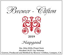 2019 Brewer-Clifton 'Hapgood' Pinot Noir Sta Rita Hills - click image for full description