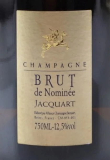 1996 Jacquart Brut de Nominee Champagne, France - click image for full description