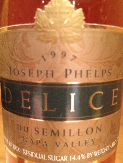 1997 Joseph Phelps Delice Du Semillon Napa 375ml - click image for full description