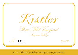 2019 Kistler Stone Flat Vineyard Parmelee Hill Chardonnay Sonoma Coast - click image for full description