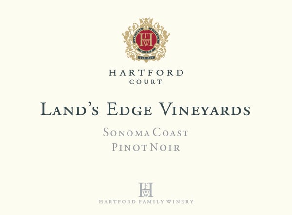 2022 Hartford Court Pinot Noir Lands Edge Sonoma Coast - click image for full description