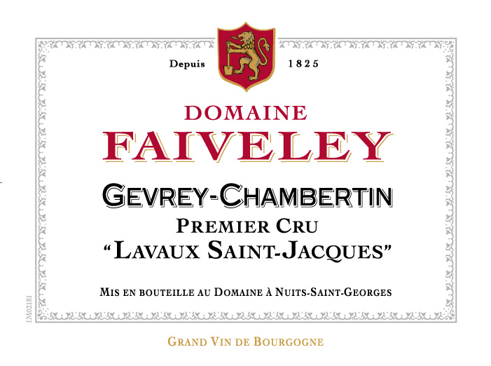 2021 Domaine Faiveley Lavaux Saint-Jacques, Gevrey-Chambertin 1er Cru - click image for full description