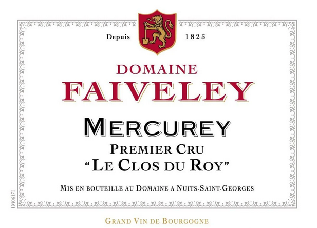 2021 Domaine Faiveley Clos du Roy, Mercurey 1er Cru - click image for full description