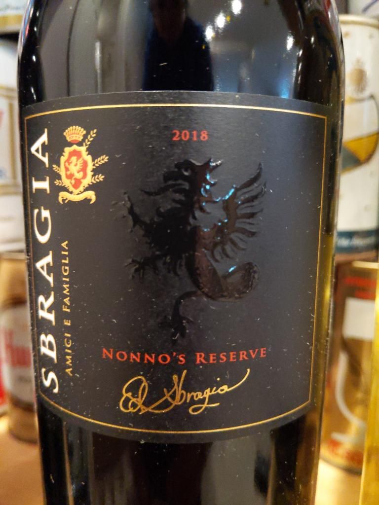 2018 Sbragia Family Vineyards Zinfandel Old Vine Nonno's Reserve Dry Creek Valley - click image for full description
