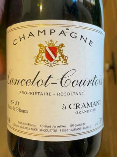 NV Lancelot Courtois Brut Blanc De Blancs Grand Cru Cramant - click image for full description