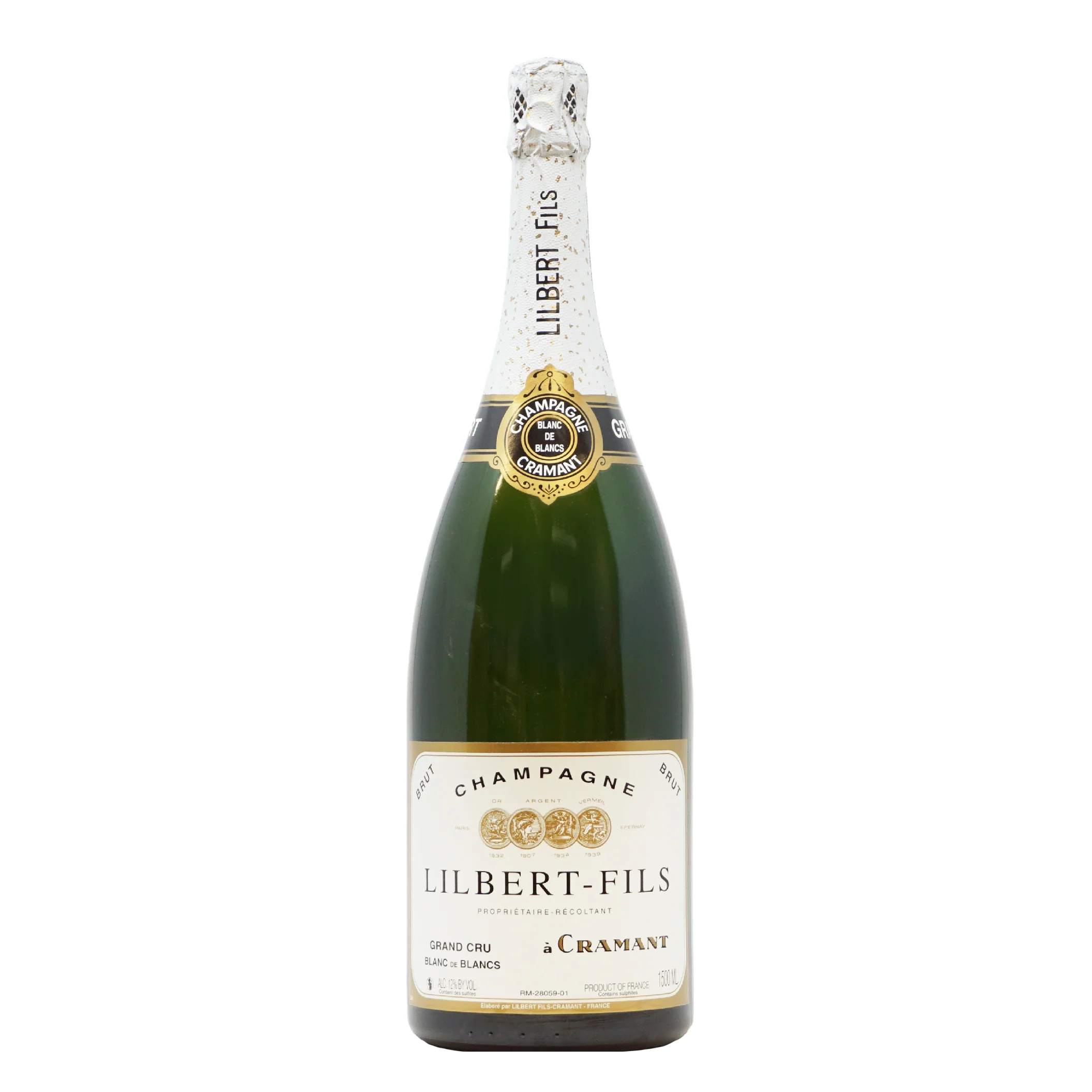 NV Lilbert Blanc De Blancs Champagne Brut Grand Cru Magnum - click image for full description