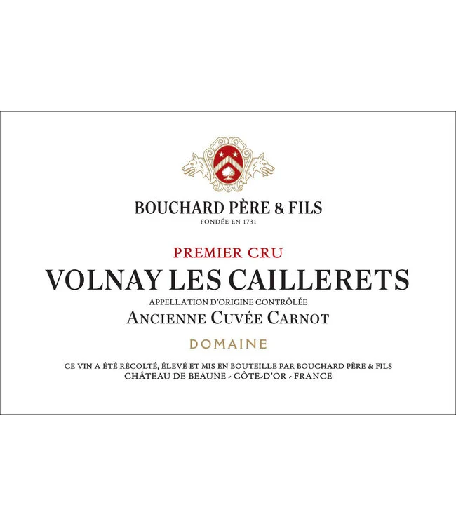 2022 Bouchard Pere et Fils Volnay Caillerets Ancienne Cuvee Carnot 1er Cru Magnum - click image for full description