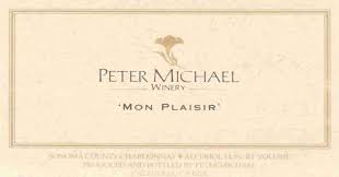 2019 Peter Michael 'Mon Plaisir' Chardonnay Sonoma County - click image for full description