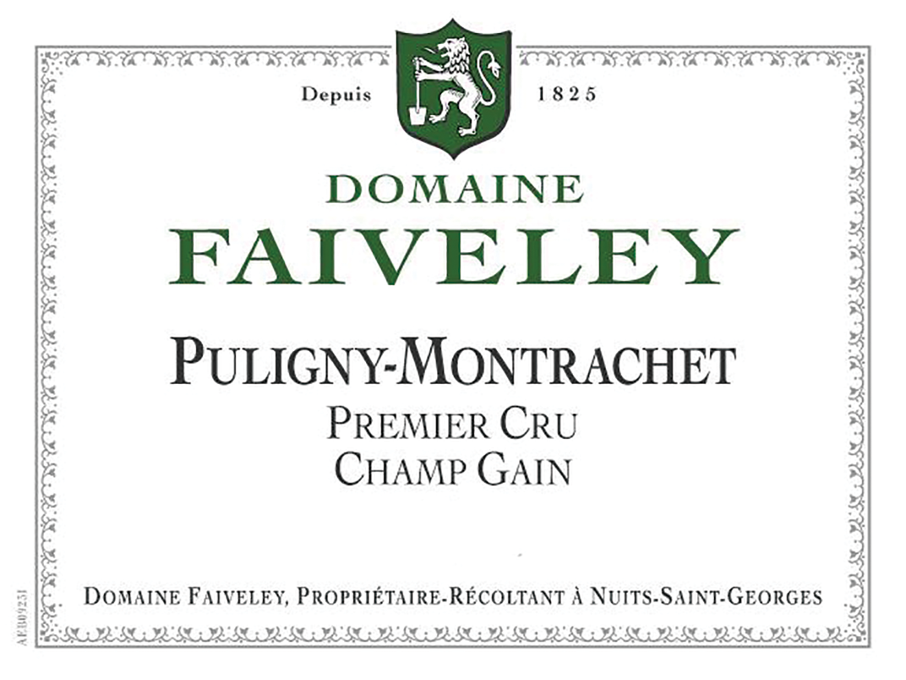 2022 Domaine Faiveley Champ Gain Puligny-Montrachet 1er Cru - click image for full description