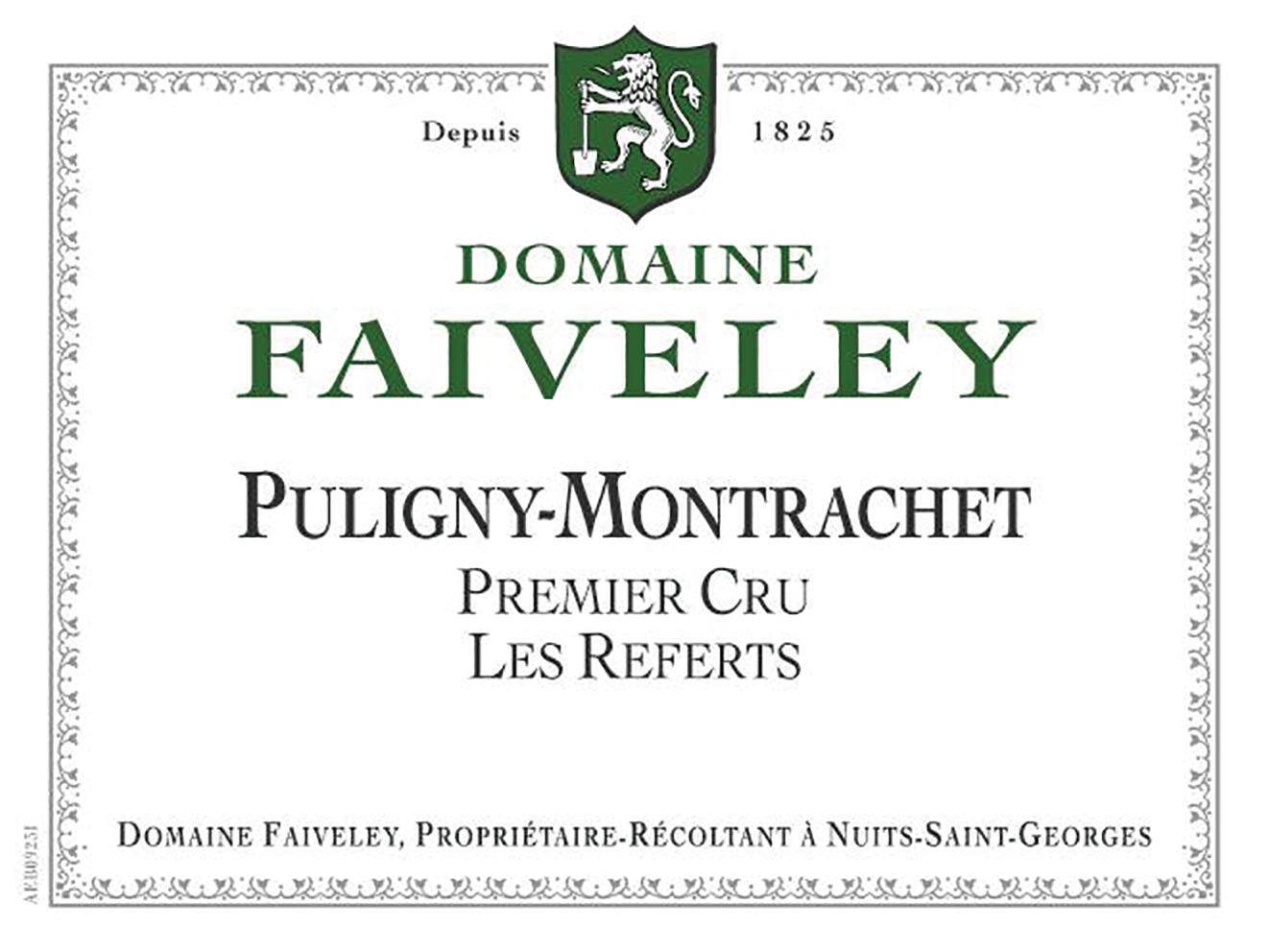 2022 Domaine Faiveley Les Referts Puligny-Montrachet 1er Cru - click image for full description