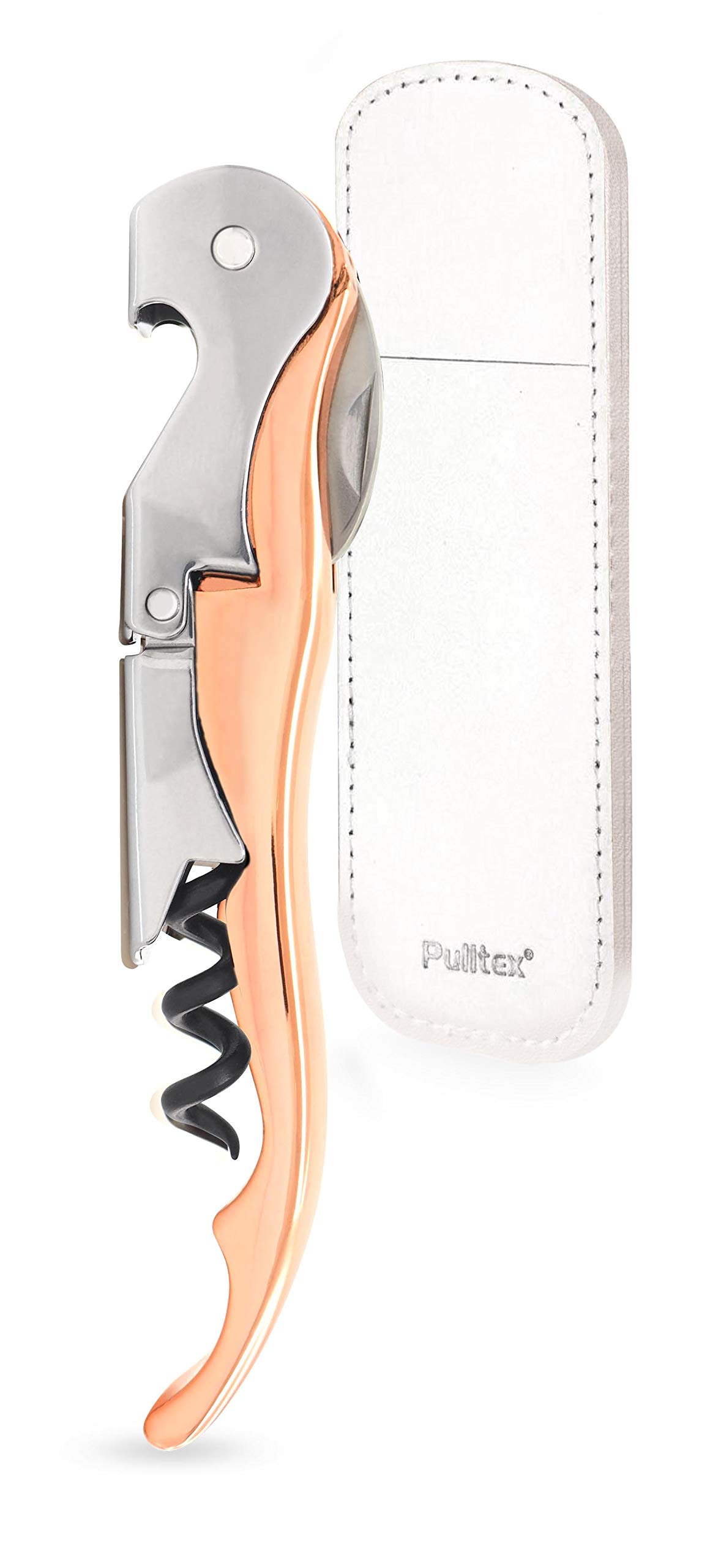 Pulltaps Classic Waiter's Corkscrew with Carrying Pouch (Rose Gold) - click image for full description