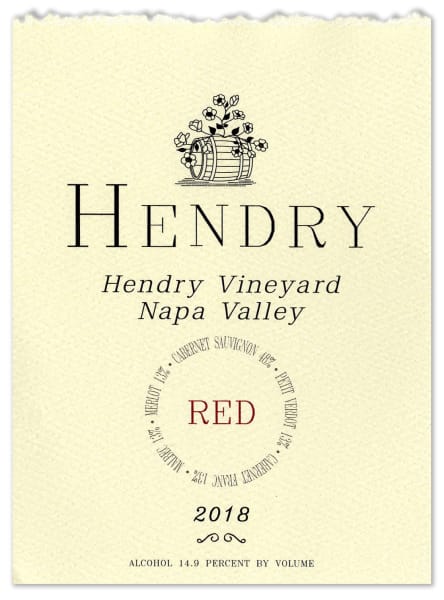 2018 Hendry Red Napa Valley - click image for full description