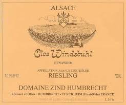 2010 Domaine Zind-Humbrecht Riesling Clos Windsbuhl Alsace, France - click image for full description