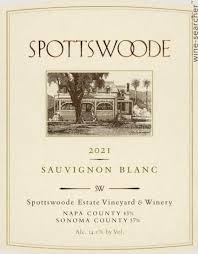 2021 Spottswoode Sauvignon Blanc Napa County - Sonoma County - click image for full description