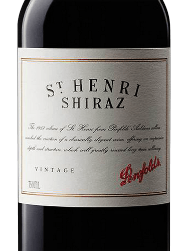 2018 PENFOLDS ST HENRI SHIRAZ - click image for full description