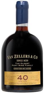 VAN ZELLERS & CO. 40 YEARS OLD TAWNY PORT, DOURO, PORTUGAL - click image for full description