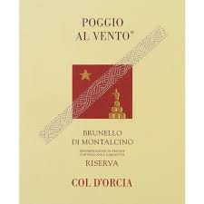 2008 Col D'Orcia Brunello di Montalcino Riserva Poggio al Vento - click image for full description