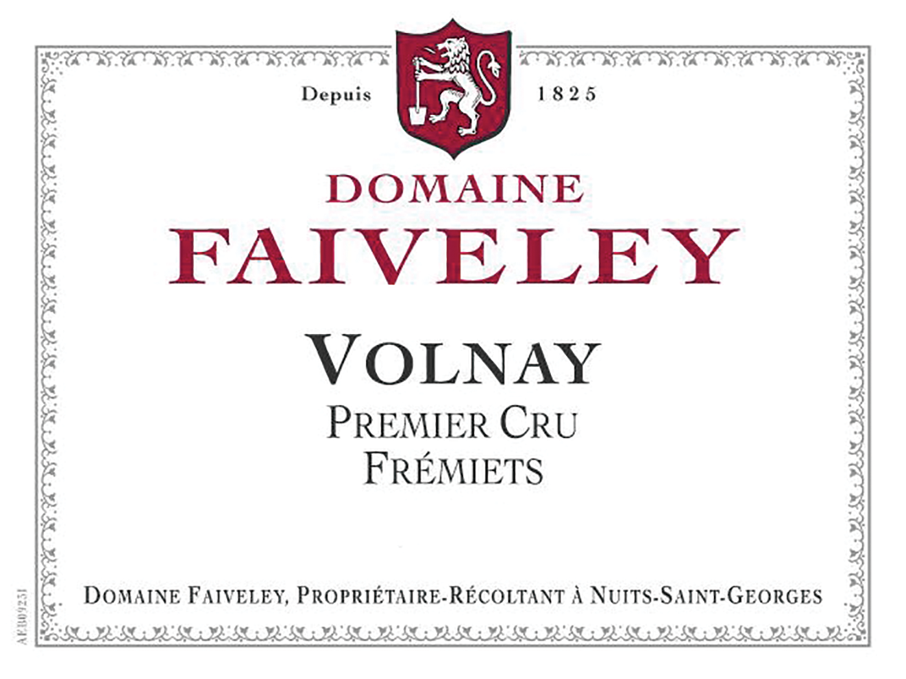 2022 Domaine Faiveley Fremiets Volnay 1er Cru - click image for full description