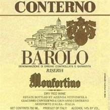 Image result for 1997 Giacomo Conterno Monfortino, Barolo Riserva