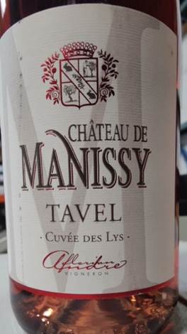 2022 Chateau de Manissy Tavel Cuvee des Lys Rose Rhone, France image