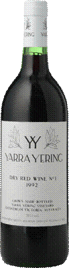 YARRA YERING Dry Red Wine No.1 Cabernets, Yarra Valley 1992 | Langton's  Fine Wines