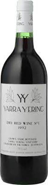 YARRA YERING Dry Red Wine No.1 Cabernets, Yarra Valley 1992 | Langton's  Fine Wines