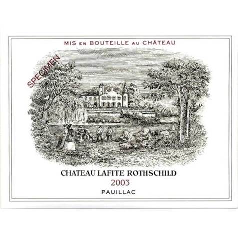 2003 Chateau Lafite Rothschild - Pauillac. MacArthur Beverages