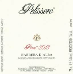 Image result for 2013 Pelissero Barbera Piani