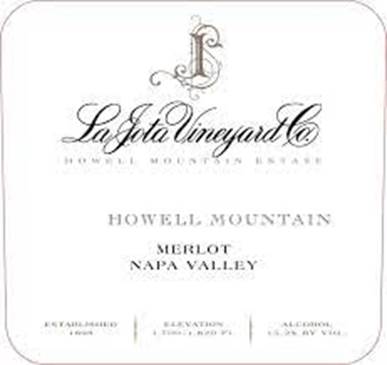 La Jota Howell Mountain Merlot 2018 | Wine.com