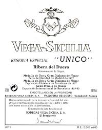 1972 Vega Sicilia Unico Ribera Del ...