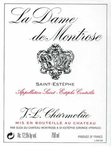 2015 La Dame de Montrose St. Estephe image