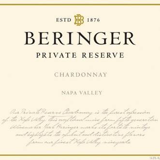 Beringer Vineyards Private Reserve Chardonnay 2017 (750ML) | White |  Chardonnay | Zachys Wine & Liquor
