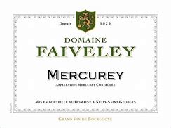 Image result for 2021 DOMAINE FAIVELEY MERCUREY BLANC