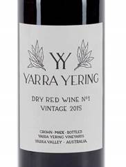 Image result for 1992 Yarra Yering Red Wine No 1 Coldstream Victoria
