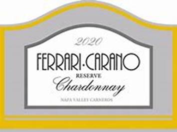 Image result for 2020 FERRARI CARANO CHARDONNAY RESERVE CARNEROS