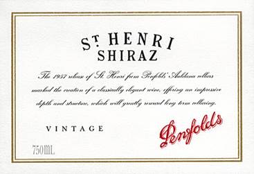 2016 Penfolds St Henri Shiraz South Australia image