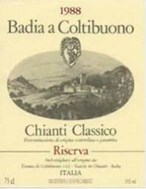 1988 Badia a Coltibuono Chianti ...