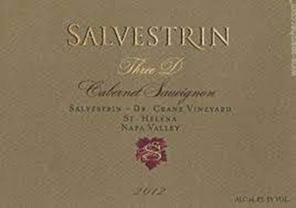 Salvestrin - Three D Dr. Crane Cabernet Sauvignon 2019 - Central Wine  Merchants