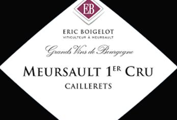 Domaine Eric Boigelot. Meursault 1er cru Caillerets