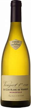 Image result for 2018 DOMAINE DE LA VOUGERAIE VOUGEOT 1ER CRU LE CLOS BLANC DE VOUGEOT MONOPOLE MAGNUM