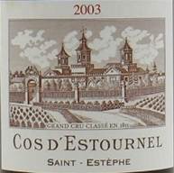 Image result for 2003 Chateau Cos D'Estournel Saint Estephe