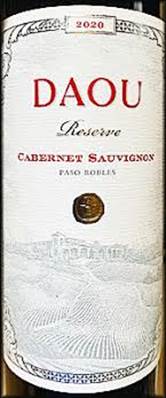 2020 DAOU Cabernet Sauvignon 'Reserve ...