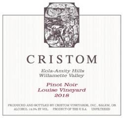 Cristom 2018 Louise Vineyard Pinot Noir (Eola-Amity Hills) Rating and  Review | Wine Enthusiast