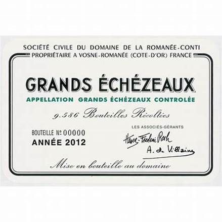 Image result for 2012 Domaine de La Romanee Conti Grands Echezeaux Grand Cru