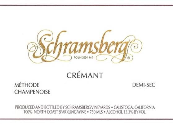 2018 Schramsberg Cremant Demi Sec, Napa County, USA - click image for full description